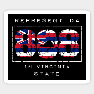 Rep Da 808 in Virginia State by Hawaii Nei All Day Sticker